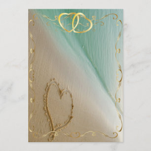 Invitation Coeur découpé dans le sable Invitation4