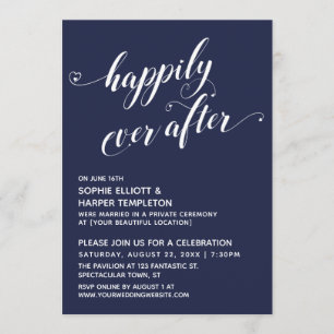 Invitation Cœur pour toujours scénario marine réception