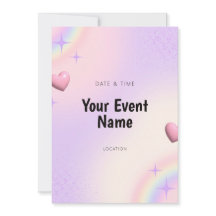 Cœur Rose Arc-en-Ciel Iridescent Rêveur