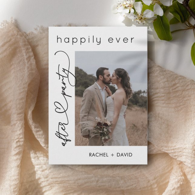 Invitation Cœur Script Nous sommes partis en Élude Photo Réce (Créateur téléchargé)