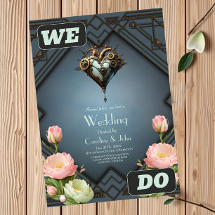 Invitation Coeur steampunk fascinant