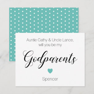 Invitation Coeur Turquoise Serez-Vous Mes Parents Proposition