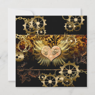 Invitation Coeur vapeur