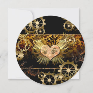 Invitation Coeur vapeur