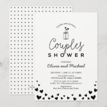 Coeur, Wedding shower Mason Jar_Chic Couples Noirs