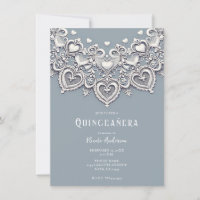 Cœurs en dentelle blanche Charme romantique Fête d
