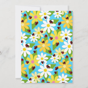 Invitation Coeurs noirs de l'amant de l'insecte rouge Ladybug