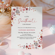 Coeurs Petite amoureuse Baby shower fille