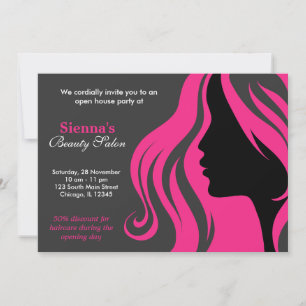 Invitation Coiffeur (rose profond)
