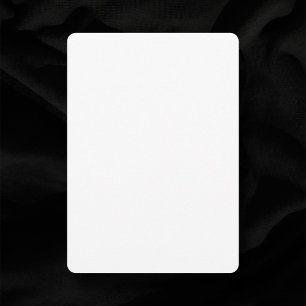 Invitation Coins arrondis Mariage blanc clair de 5 po x 7 po