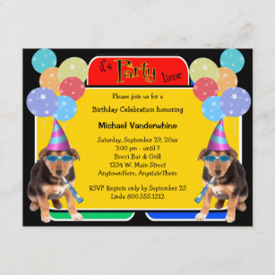 Invitations Allemand Anniversaires Zazzle Fr