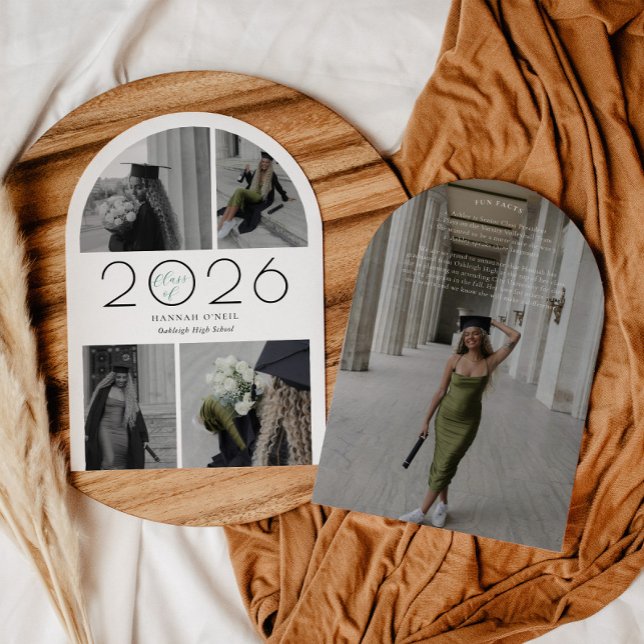 Invitation Collage de photos en forme d'arche pour la remise  (Créateur téléchargé)