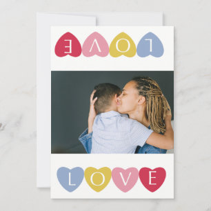 Invitation Collage photo de la Saint Valentin sur mesure
