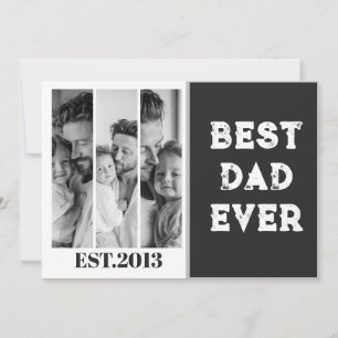 Invitation Collage photo personnalisé Meilleur Papa de tous l