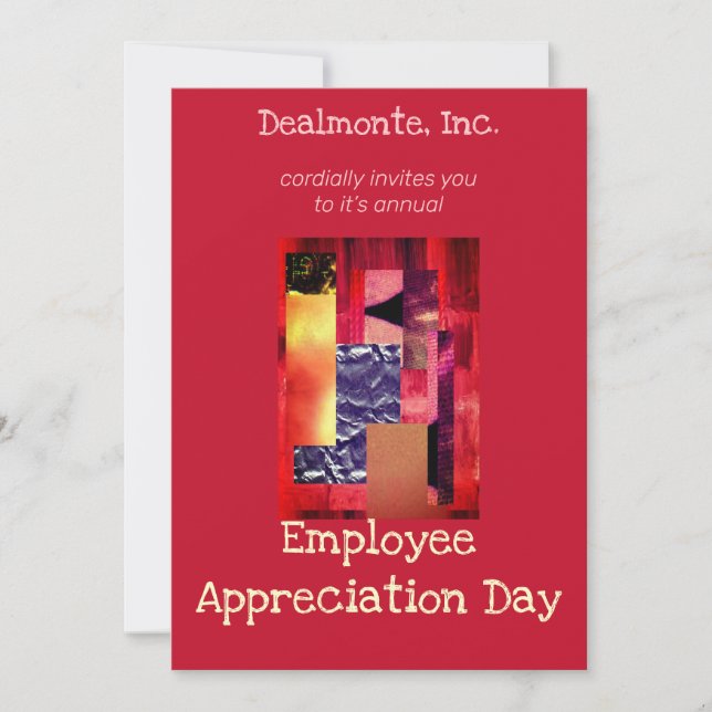 Invitation collage rétro (Devant)