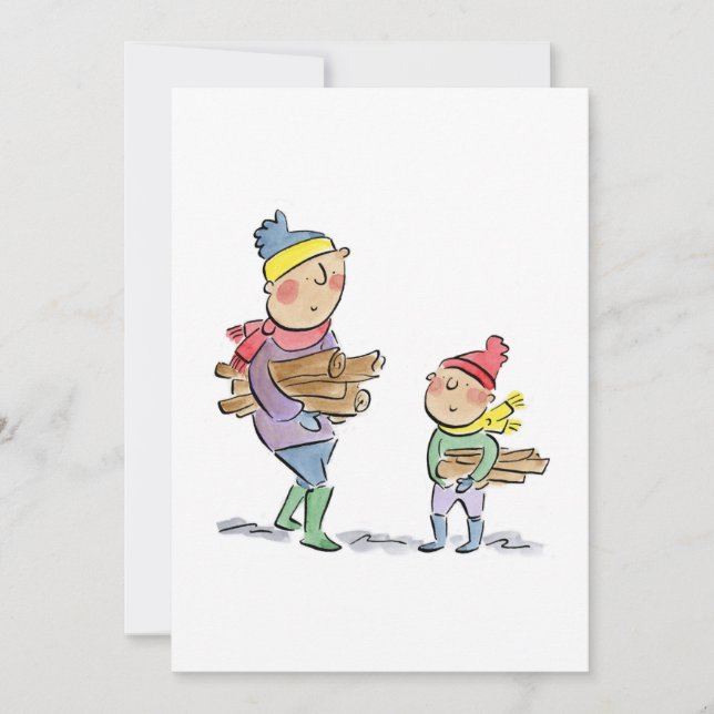 Invitation Collecte du bois (Devant)