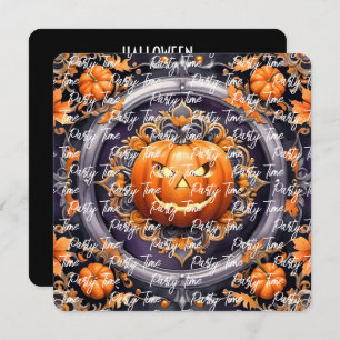 Invitation Collection d'automne Citrouille Halloween tendance