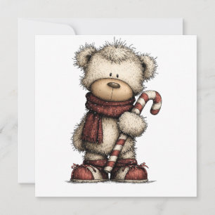 Invitation Collection de Cliparts de Noël Ours en peluche