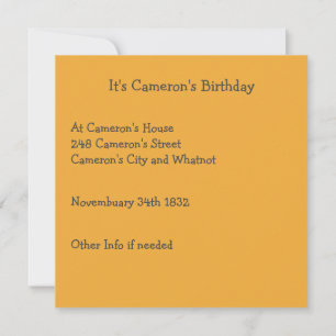 Invitation Collection de fleur Whimsical enfant de coupe-beur