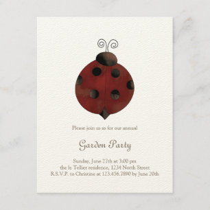Invitation Collection de jardin · Coccinelle