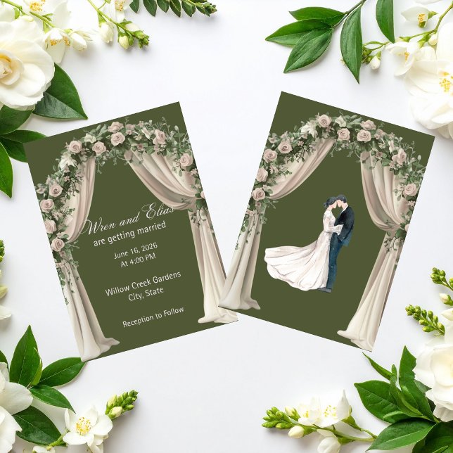 Invitation Collection de mariage Élégance Bohème  (Bohemian Elegance Wedding Invitation)