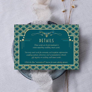 Invitation Collection de Mariages Art Déco Gatsby vintage des