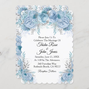 Invitation Collection de Mariages bleus