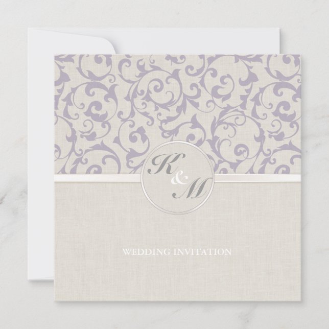 Invitation Collection de Mariages de lavande SmartElegance (Devant)