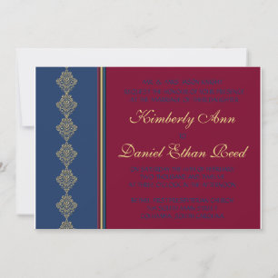 Invitation Collection de Mariages Merlot de minuit