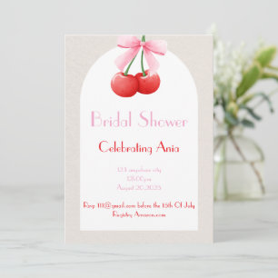 Invitation collection de nuptiale cerise rose