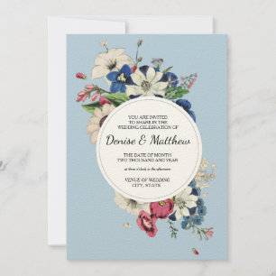 Invitation Collection Éternelle en bleu d'Omphalodes