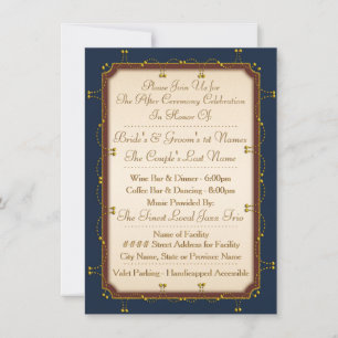 Invitation Collection Mariage 1776 (Invitation de réception)