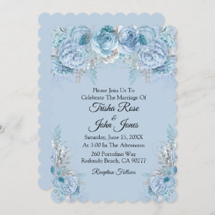 Invitation Collection Mariage bleu