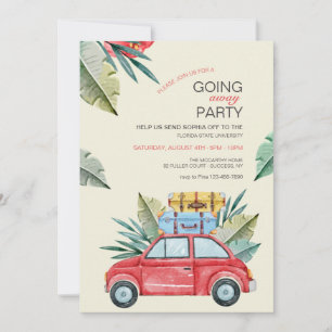 Invitation College Bound Tropical Party