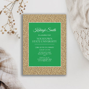 Invitation College Trunk Party Elegant Gold Parties scintilla