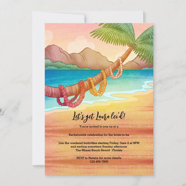 Invitation Colliers sur un arbre (Devant)