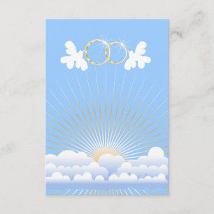 Invitation Colombes avec l'invitation de coutume d'anneaux de