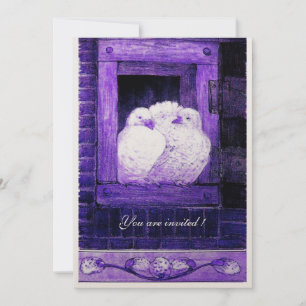 Invitation COLOMBES BLANCHES DANS LA FENÊTRE BLEUE, Cortège d