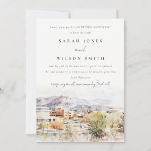 Invitation Colorado Springs, Colorado Anniversaire de mariag