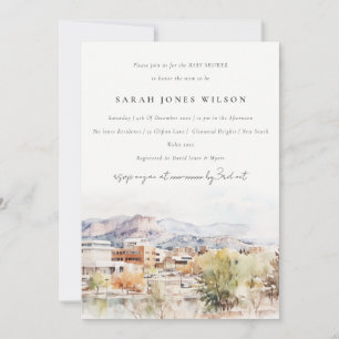 Invitation Colorado Springs, Colorado Aquarelle Baby Shower