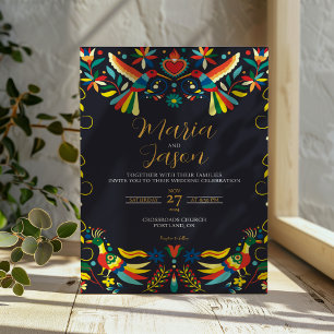 Invitation Coloré mexicain Cinco de Mayo Fiesta Mariage