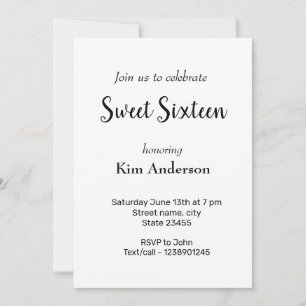 Invitation Coloré minimal ajouter votre nom d'image de texte