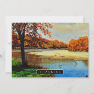 Invitation Colorée Blue and Orange Beach