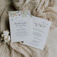 Colorée Dainty Fleurs sauvages Bachelorette Week-e