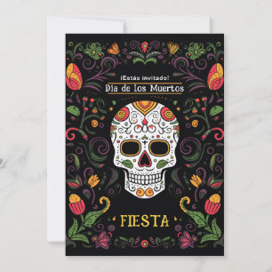 Invitation 💀 🎉 Colorée Día de Muertos