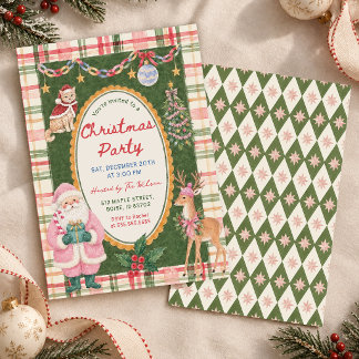 Invitation colorée et fantaisiste pour une fête de