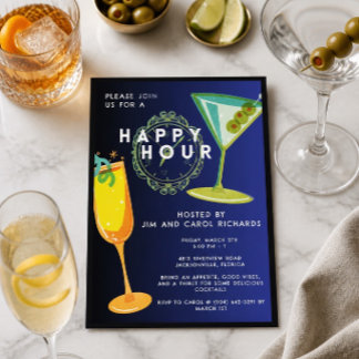 Invitation colorée pour une soirée heureuse de bas