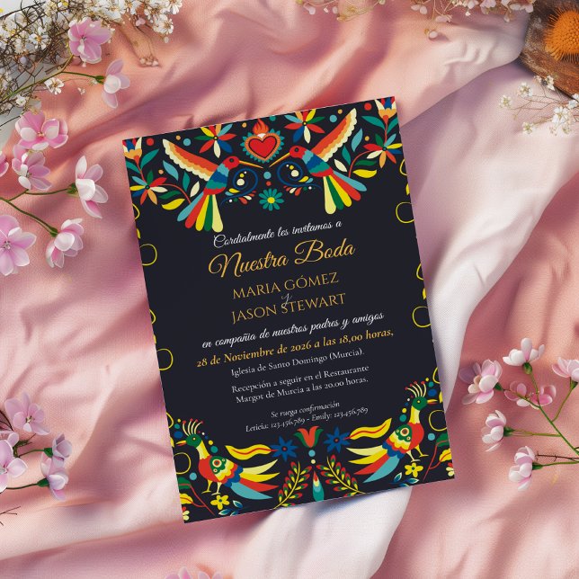 Invitation Colorful Cinco de Mayo Fiesta Spanish Wedding (Colorful Cinco de Mayo Fiesta Spanish Wedding Invitation)