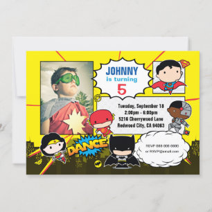 Invitation Comics DC   Justice League - Chibi photo d'anniver