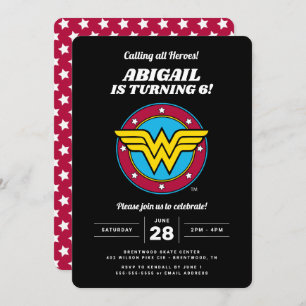 Invitation Comics DC Wonder Woman Circle & Stars Anniversai